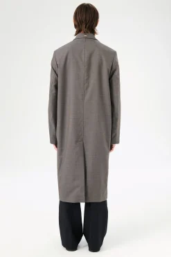 Grey Atom Check Wool