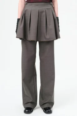 Grey Atom Check Wool