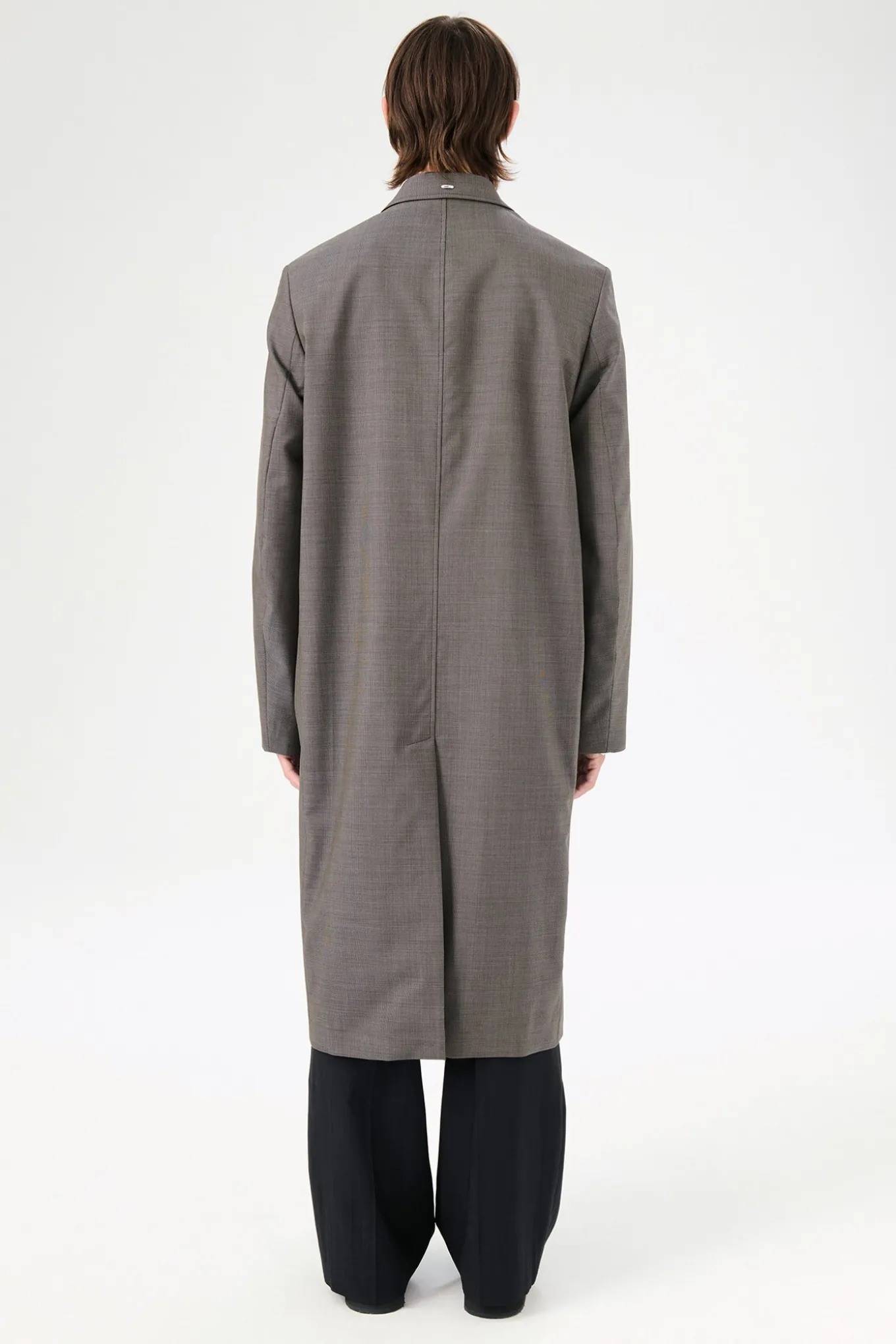 Grey Atom Check Wool