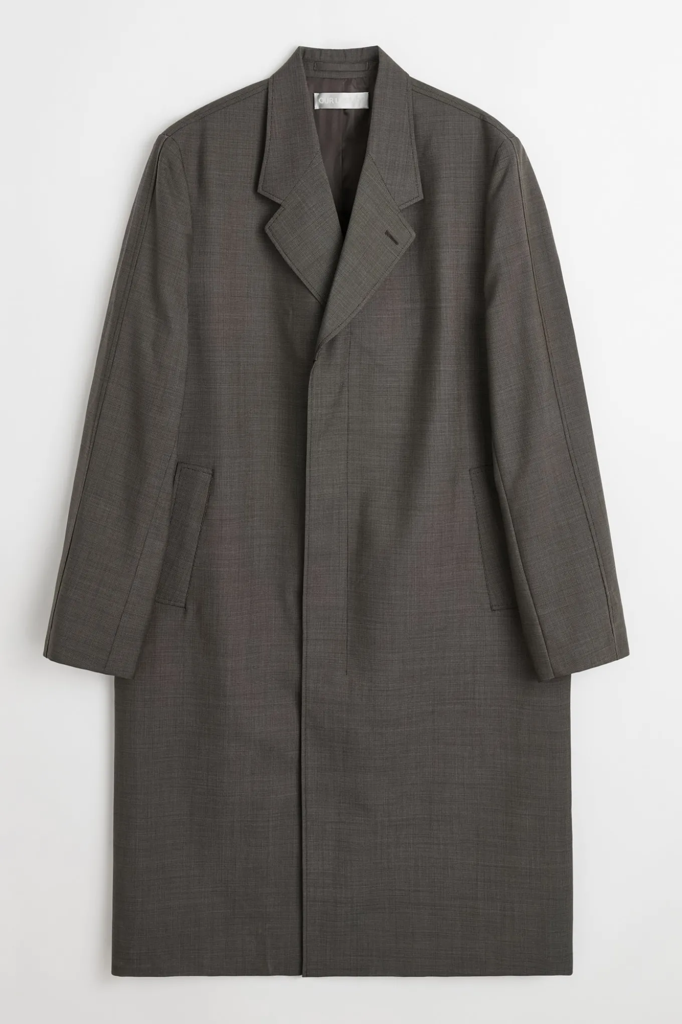 Grey Atom Check Wool