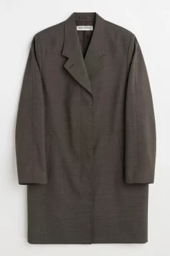 Grey Atom Check Wool