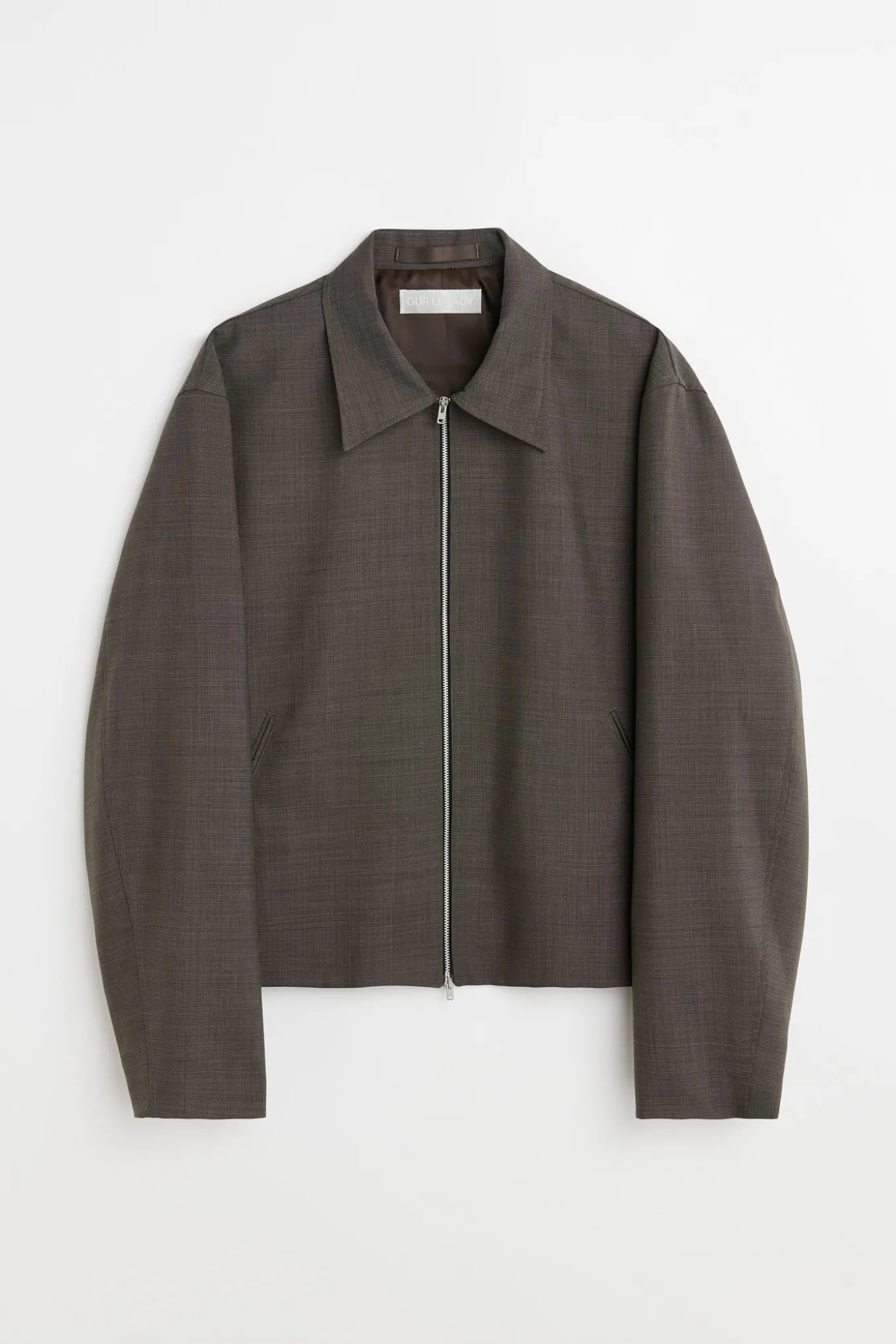 Grey Atom Check Wool