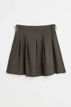 Grey Atom Check Wool