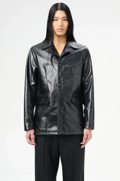 Heavy Grain Black Leather