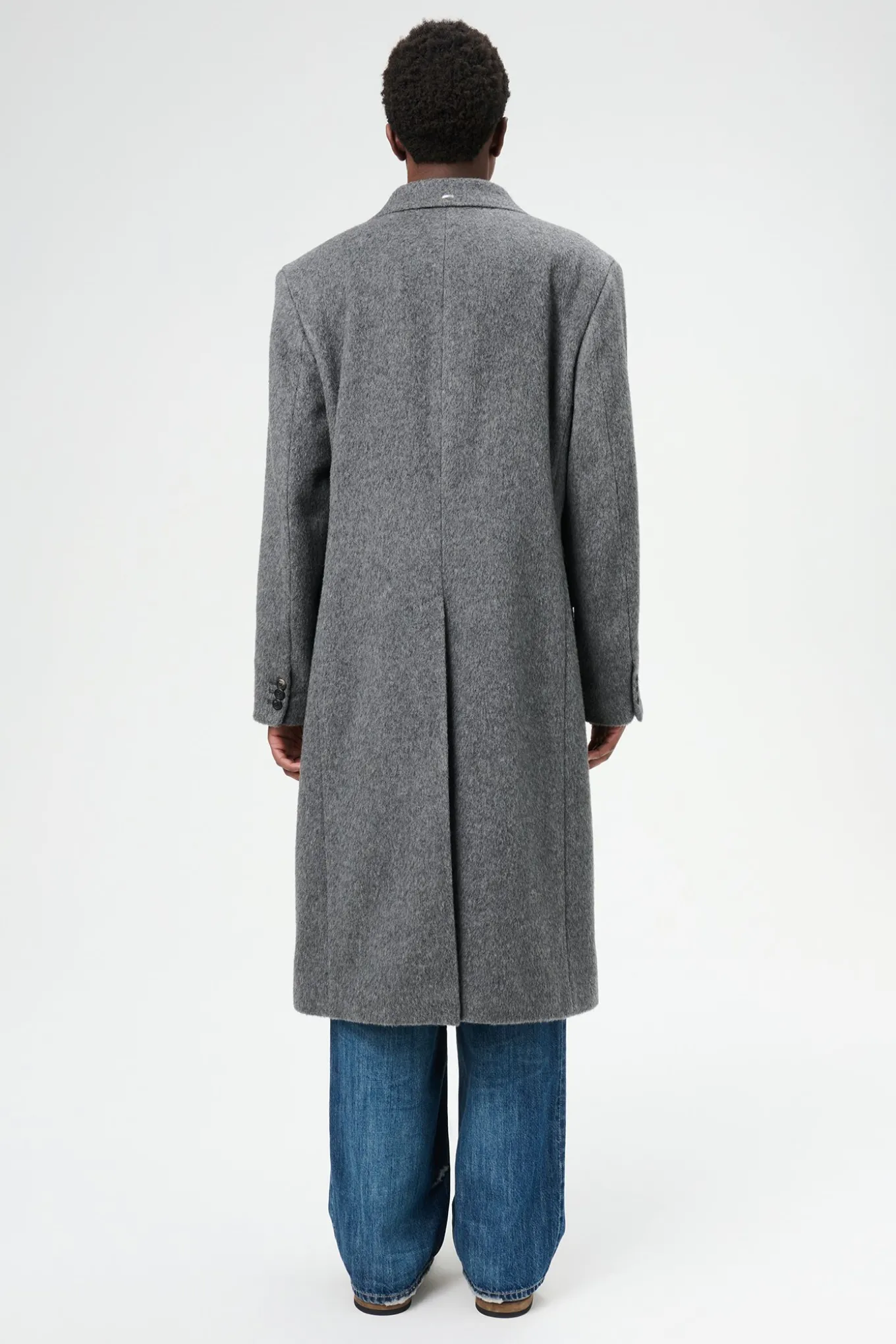 Island Grey Hairy Mohair