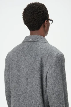 Island Grey Hairy Mohair