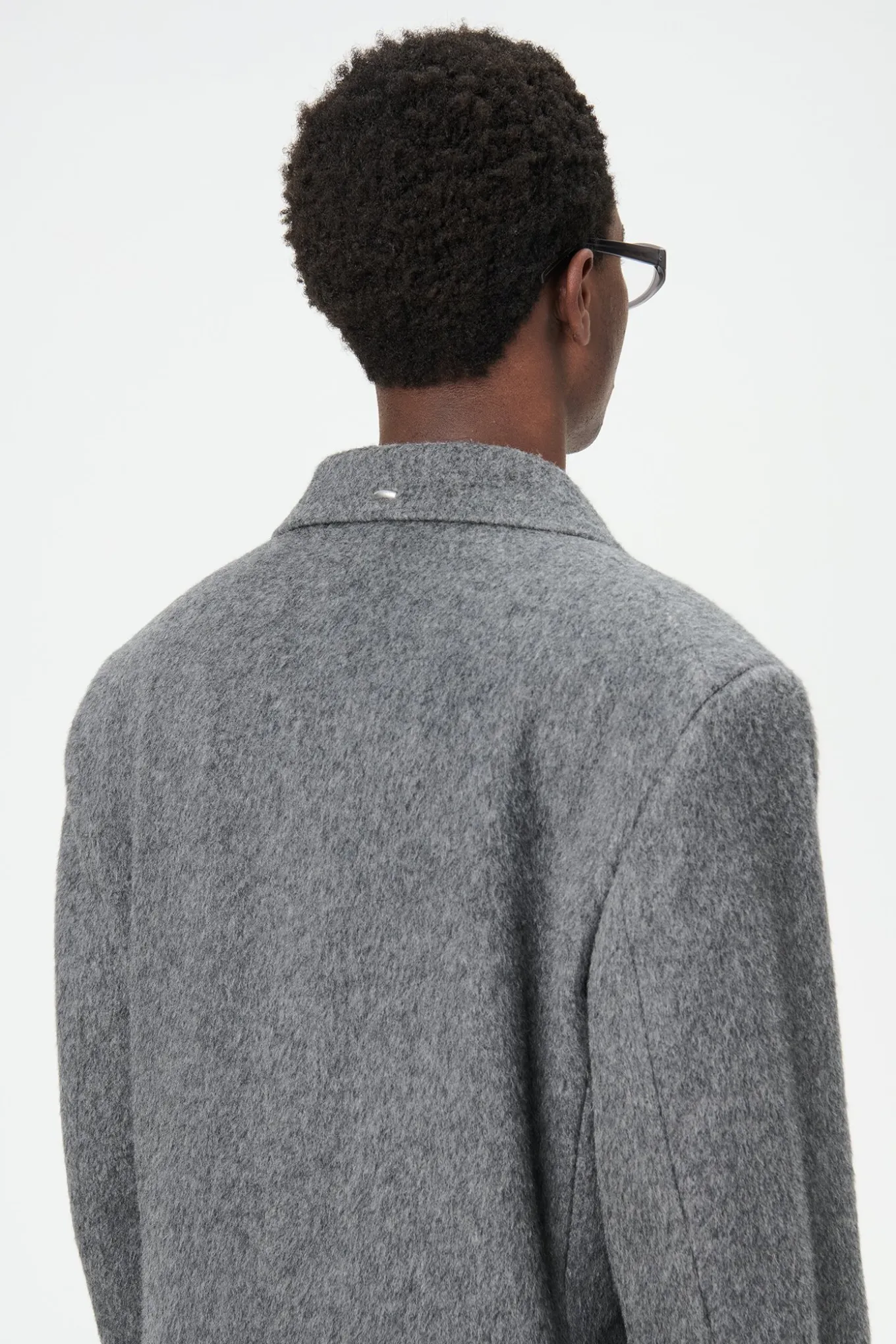Island Grey Hairy Mohair