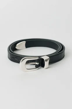 Licorice Croc Bull Hide