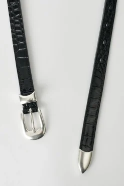 Licorice Croc Bull Hide