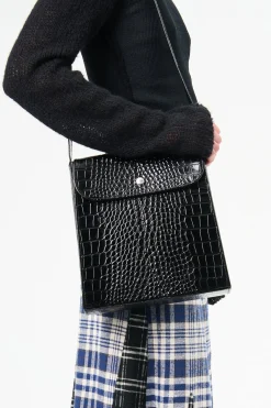 Licorice Croc Bull Hide