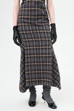 Oyster Check Hairy Flannel
