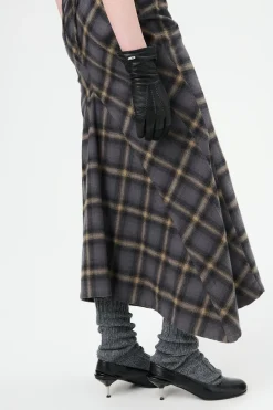 Oyster Check Hairy Flannel