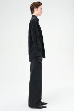 Pleated Black Kitchen Weave
