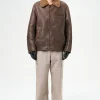Rustic Grain Brown Shearling