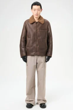 Rustic Grain Brown Shearling