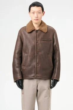 Rustic Grain Brown Shearling