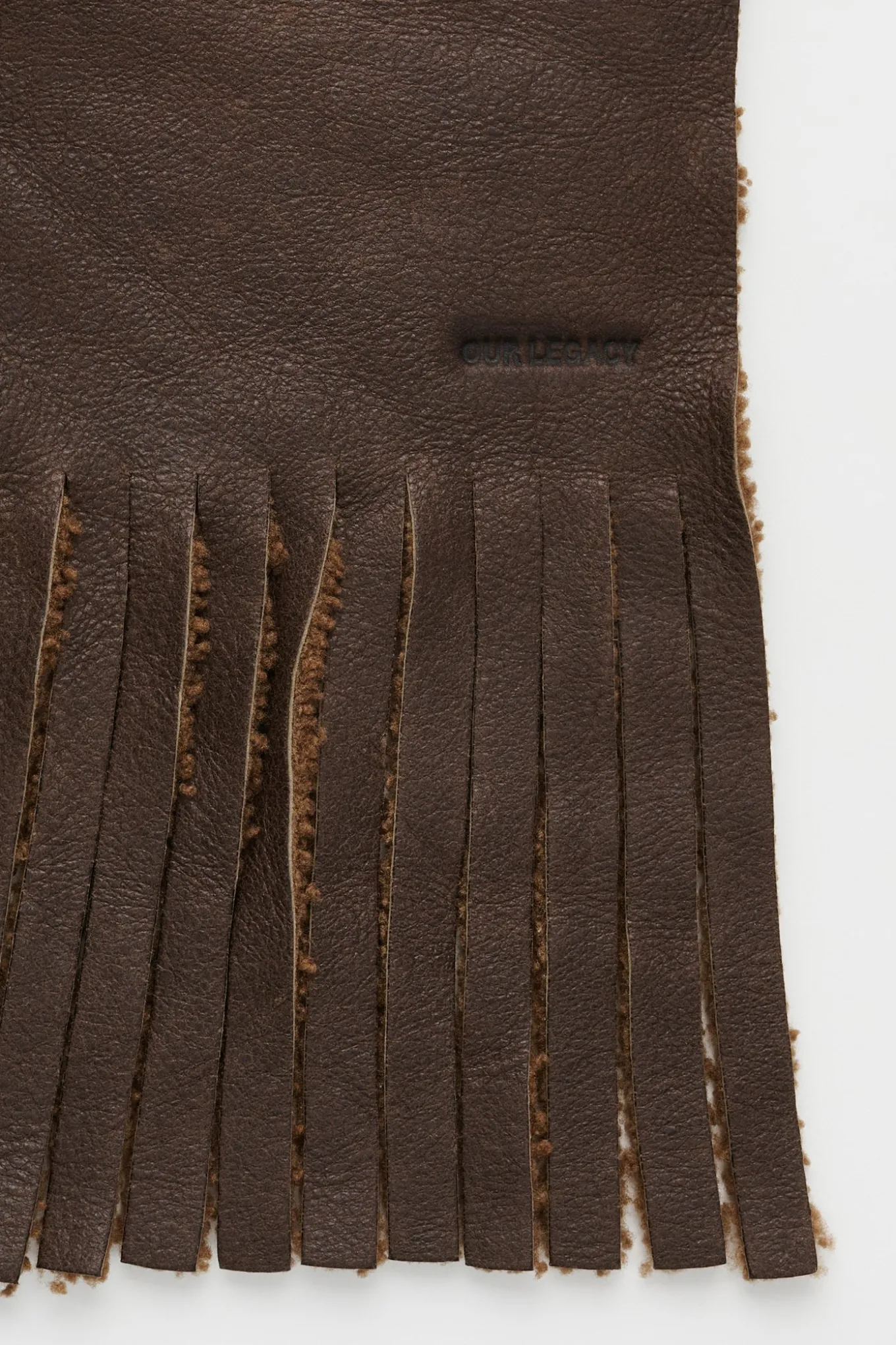 Rustic Grain Brown Shearling