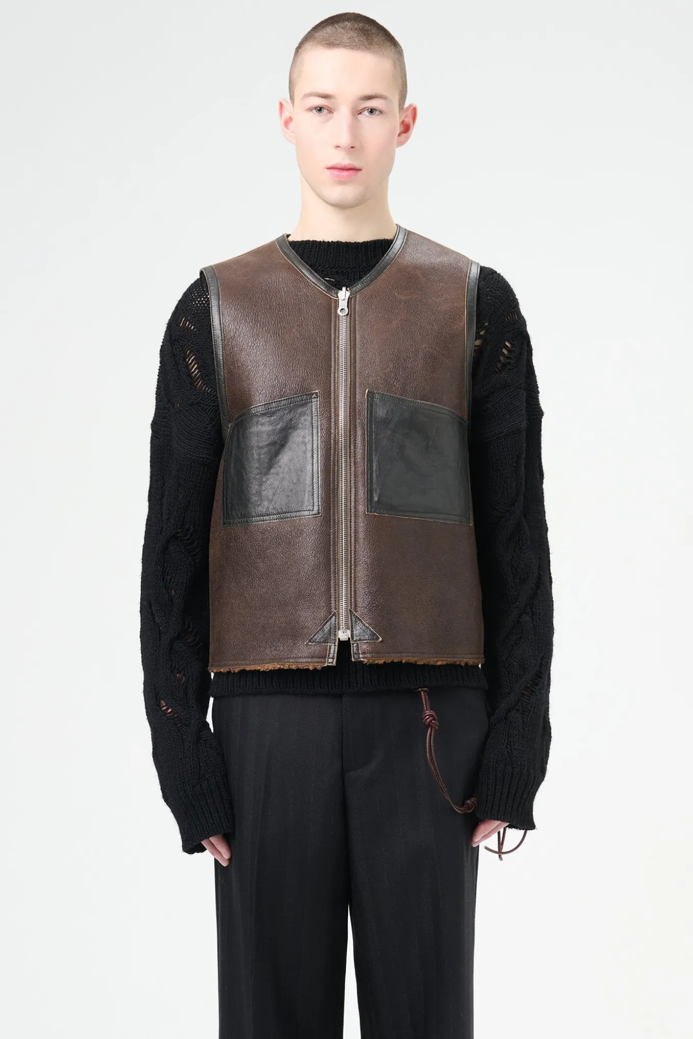 Rustic Grain Brown Shearling