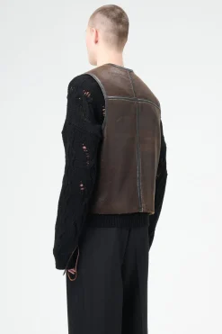 Rustic Grain Brown Shearling