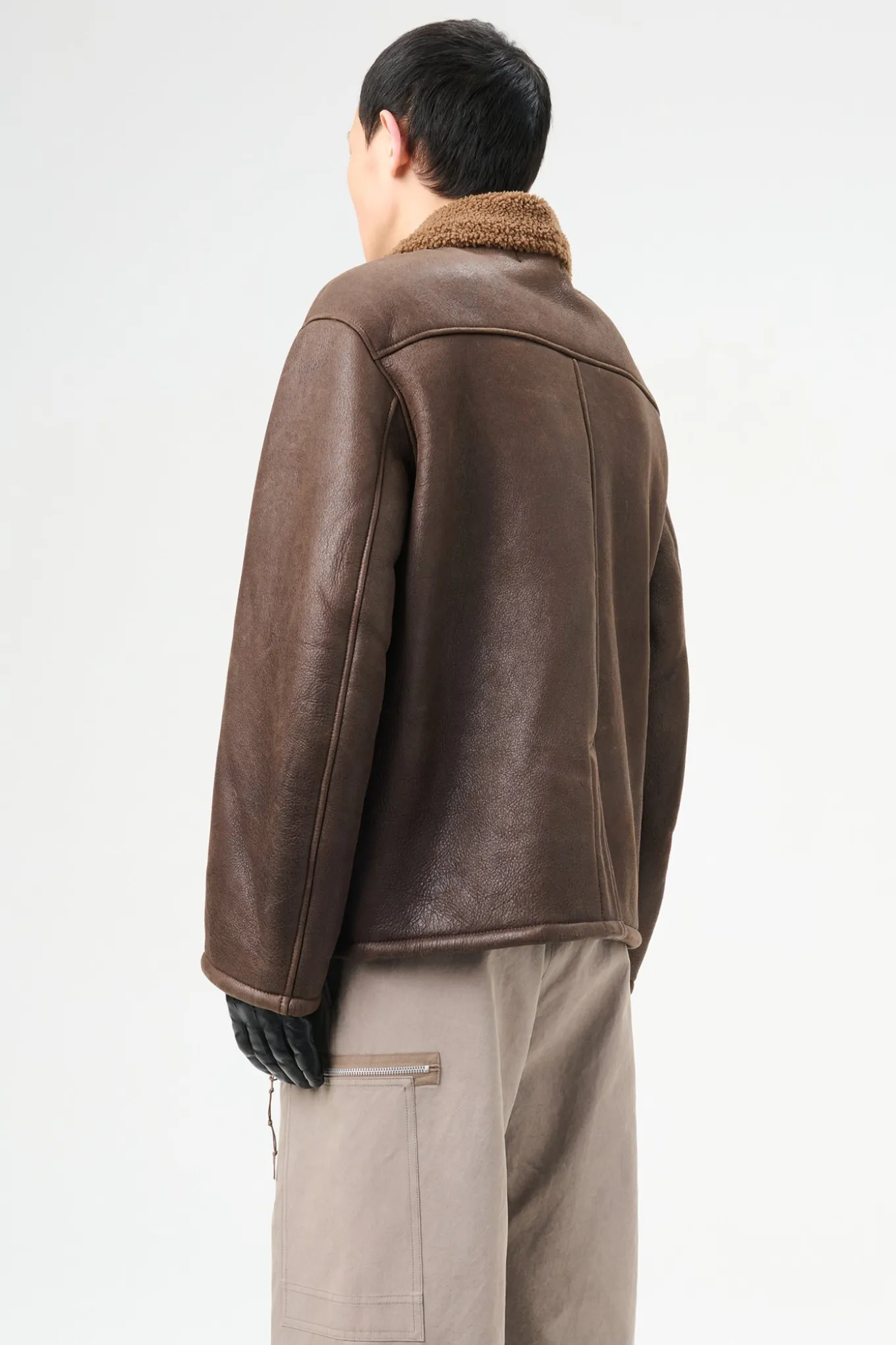 Rustic Grain Brown Shearling