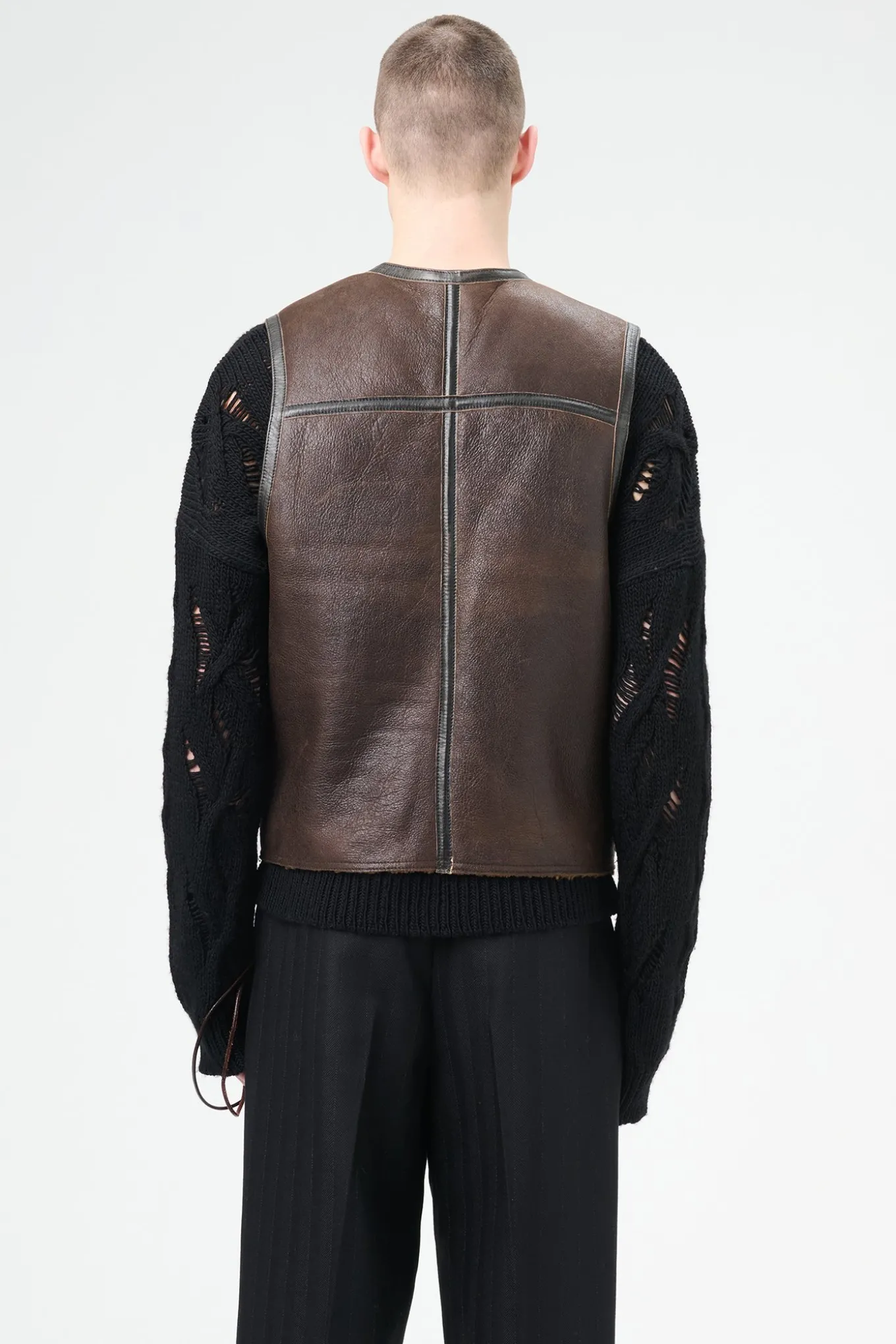 Rustic Grain Brown Shearling