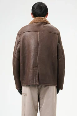 Rustic Grain Brown Shearling