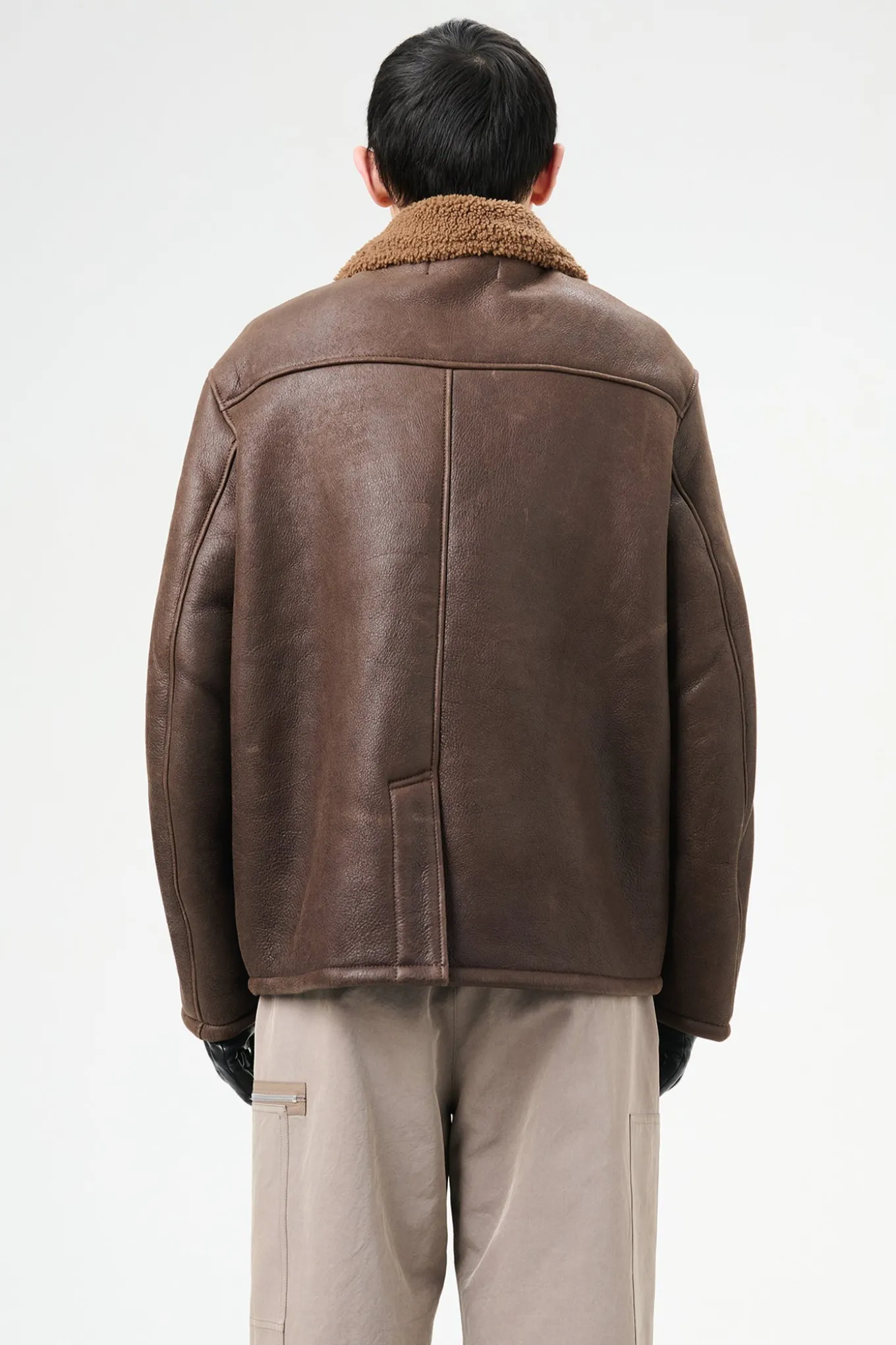 Rustic Grain Brown Shearling