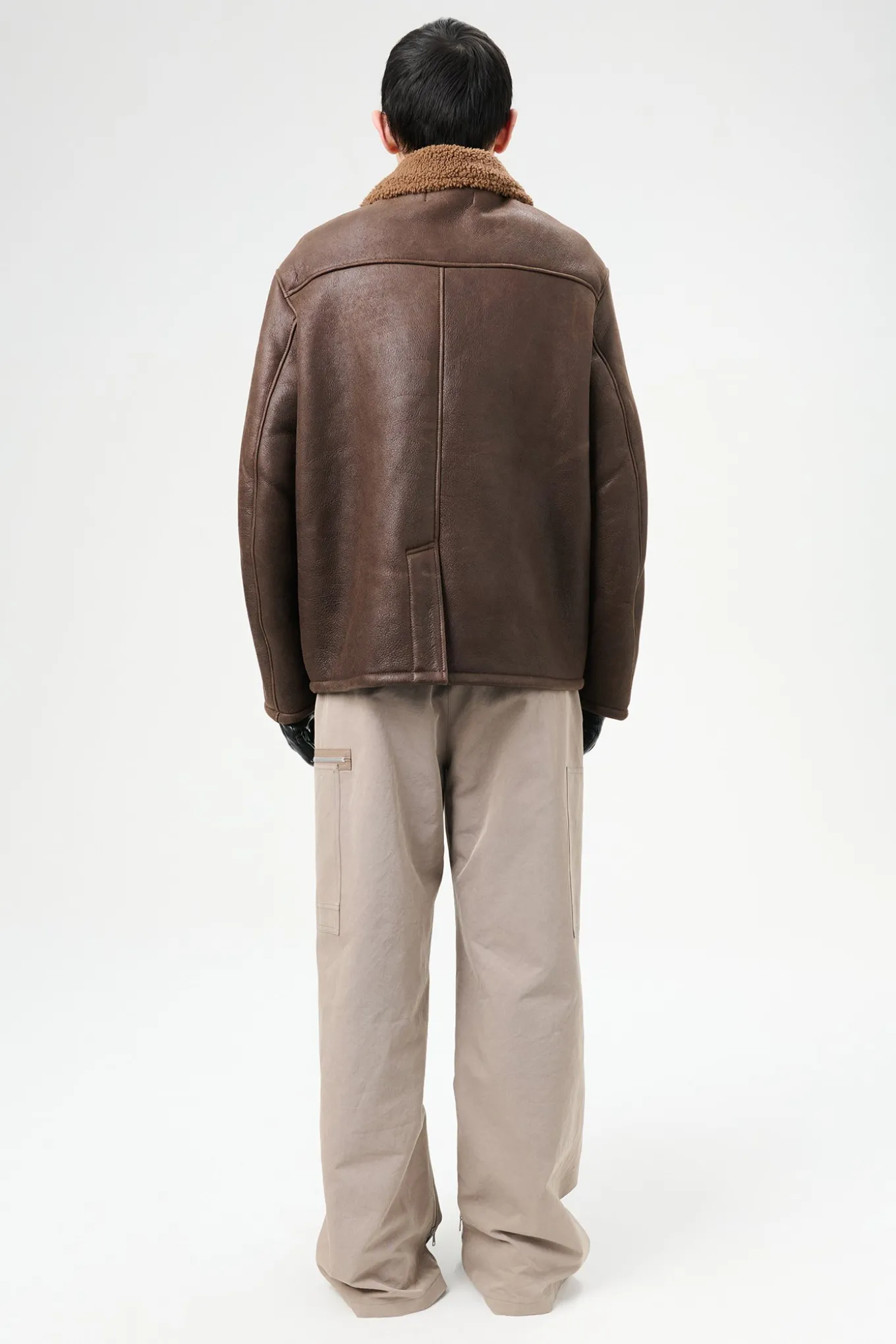 Rustic Grain Brown Shearling