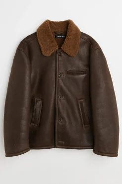 Rustic Grain Brown Shearling