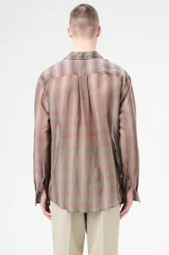 Screen Check Sheer Cotton Silk