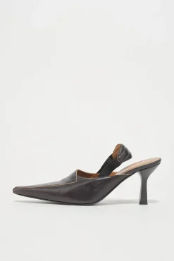 Top Dyed Black Leather