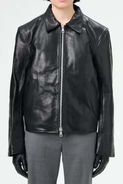 Top Dyed Black Leather