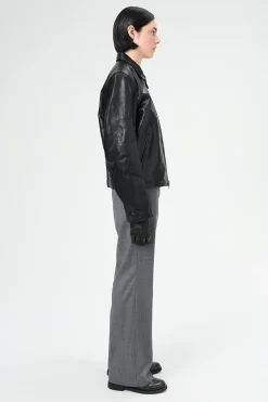 Top Dyed Black Leather