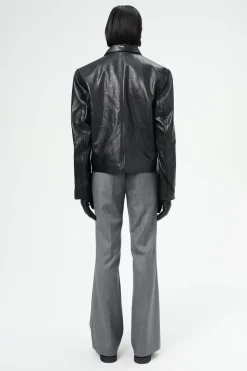 Top Dyed Black Leather