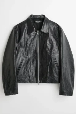 Top Dyed Black Leather