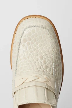 Vanilla Croc Bull Hide
