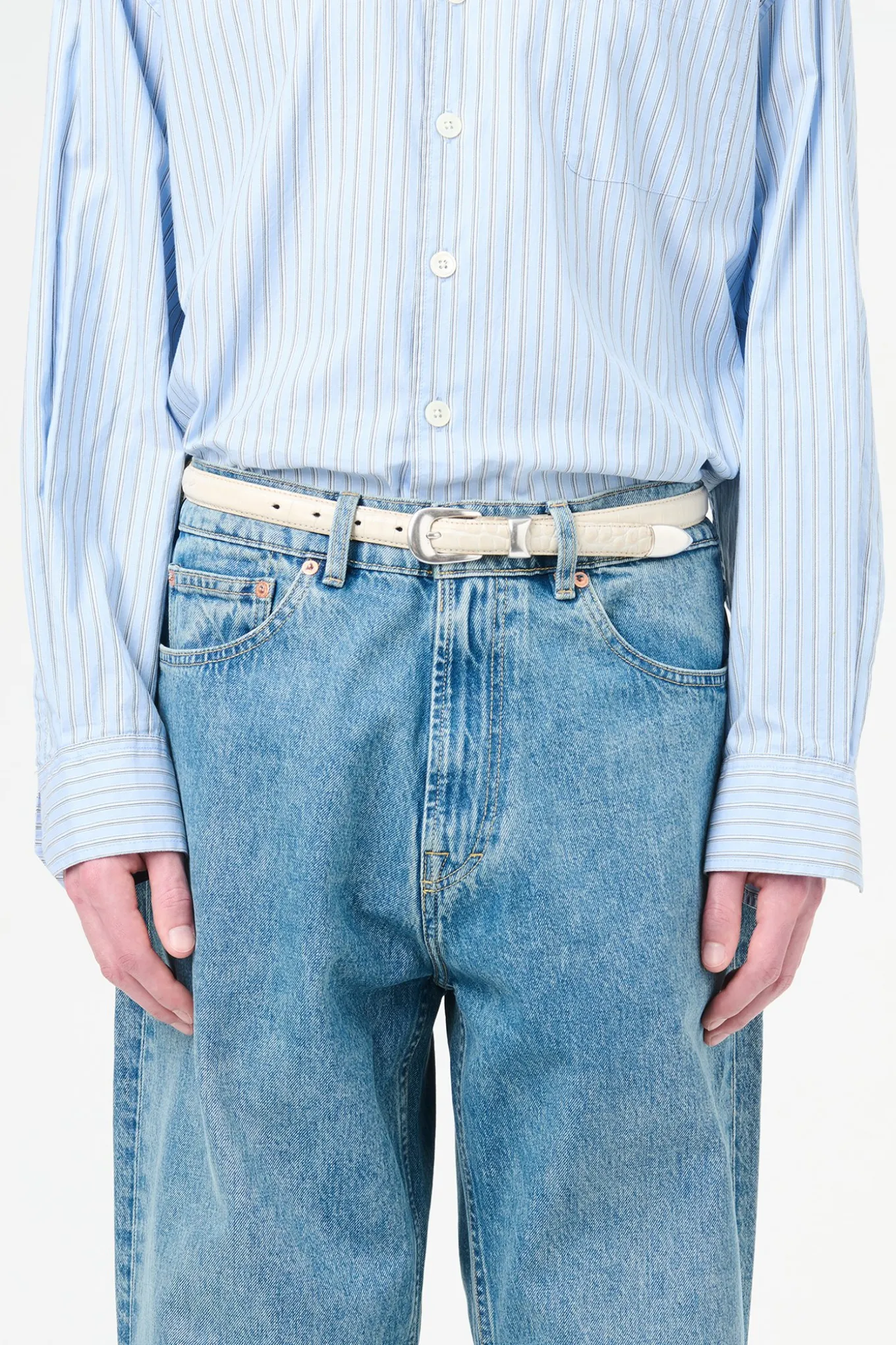 Vanilla Croc Bull Hide