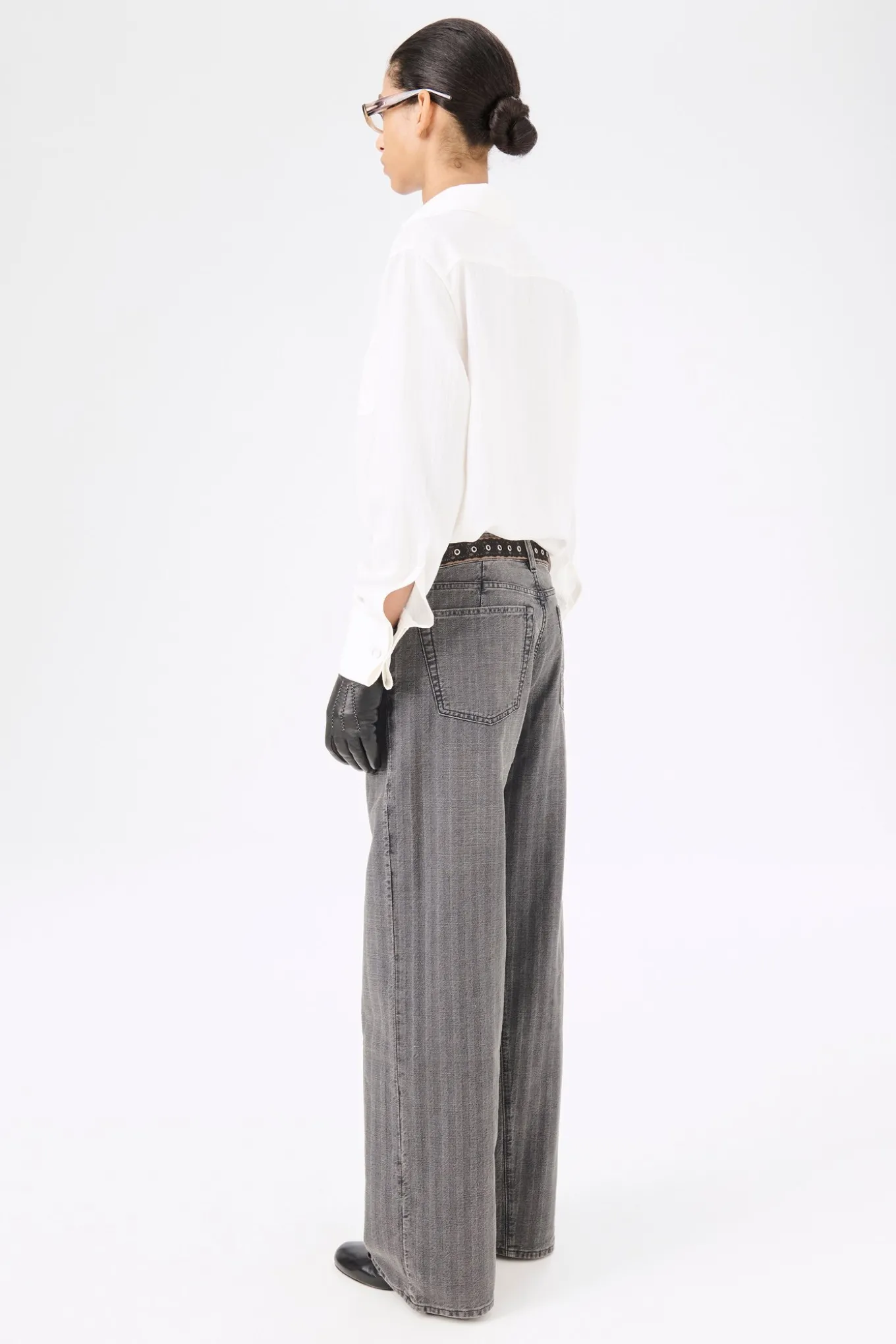 Washed Grey Torino Stripe