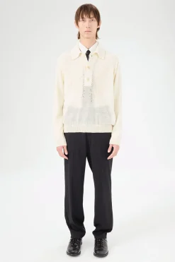 White Floral Pointille