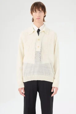 White Floral Pointille
