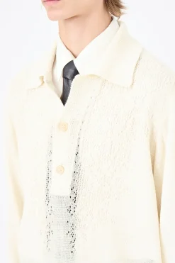 White Floral Pointille