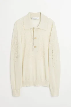 White Floral Pointille