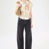 White Floral Tapestry Print