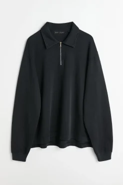 Worn Black Athletic Rib