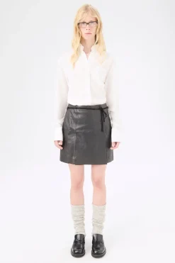 Worn Brown Lambskin
