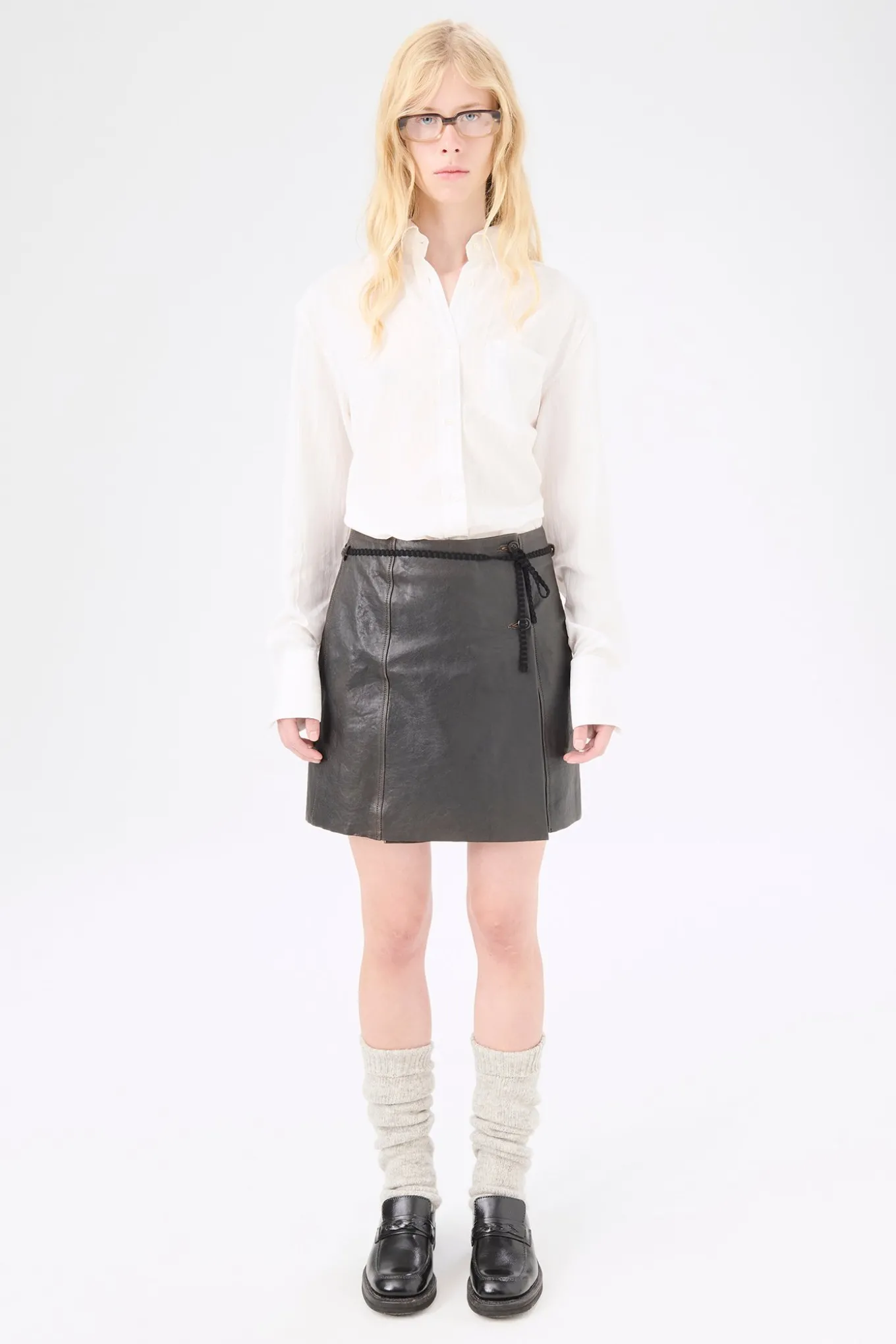 Worn Brown Lambskin