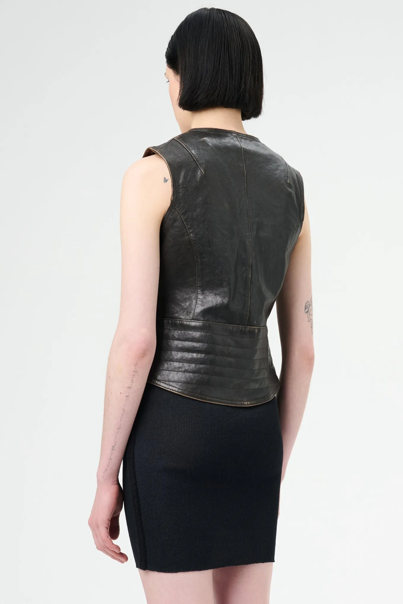 Worn Brown Lambskin