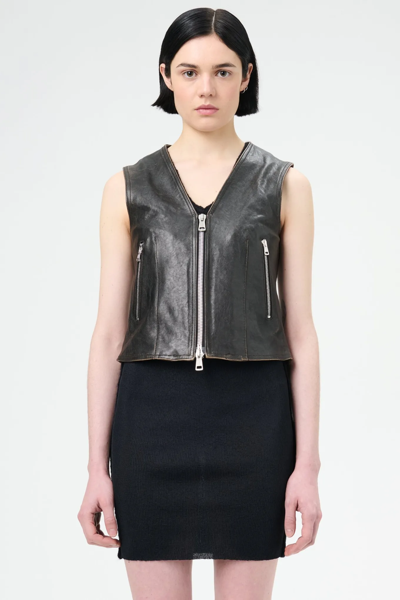 Worn Brown Lambskin