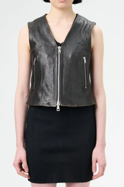 Worn Brown Lambskin