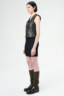 Worn Brown Lambskin